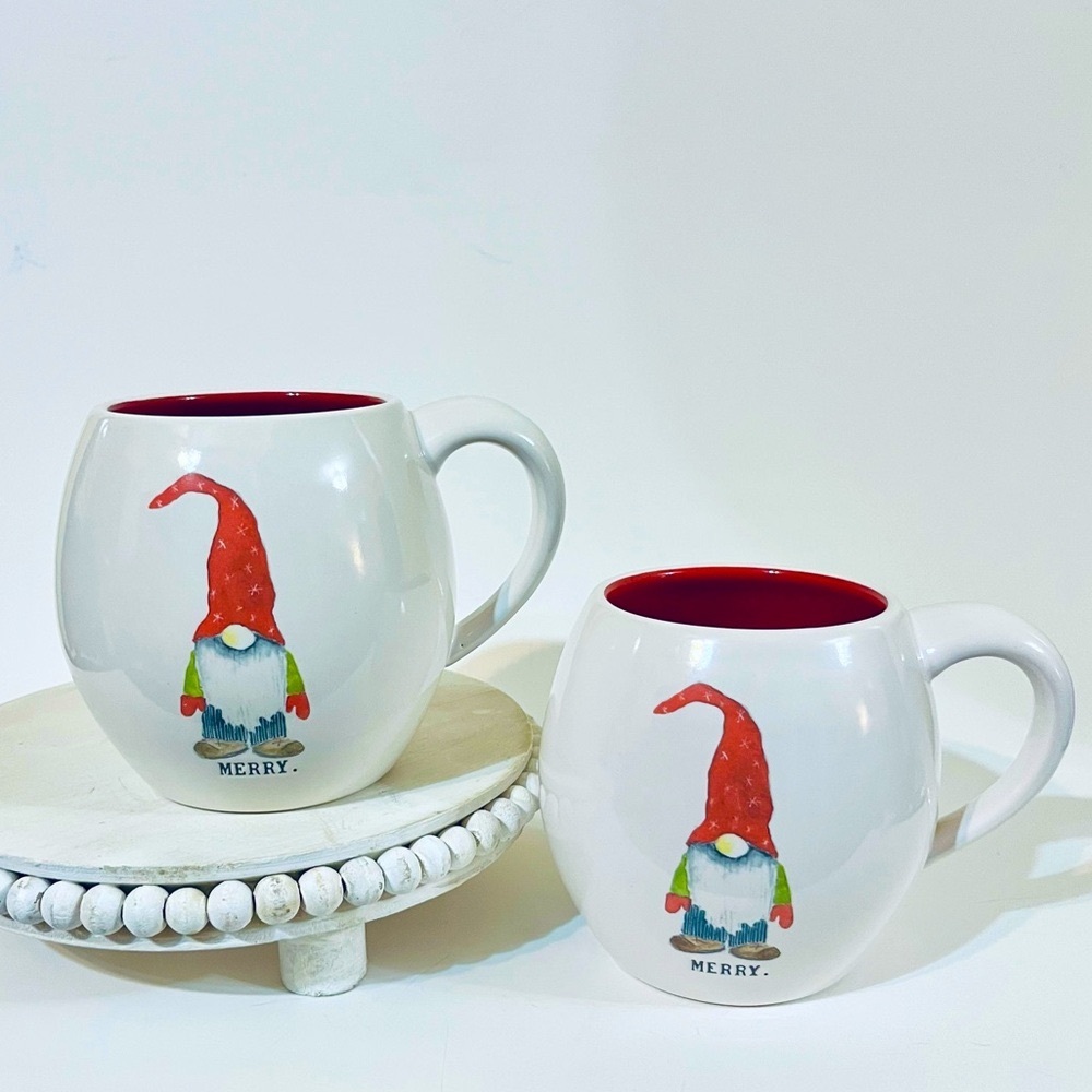 Rae Dunn Christmas Gnome Mugs